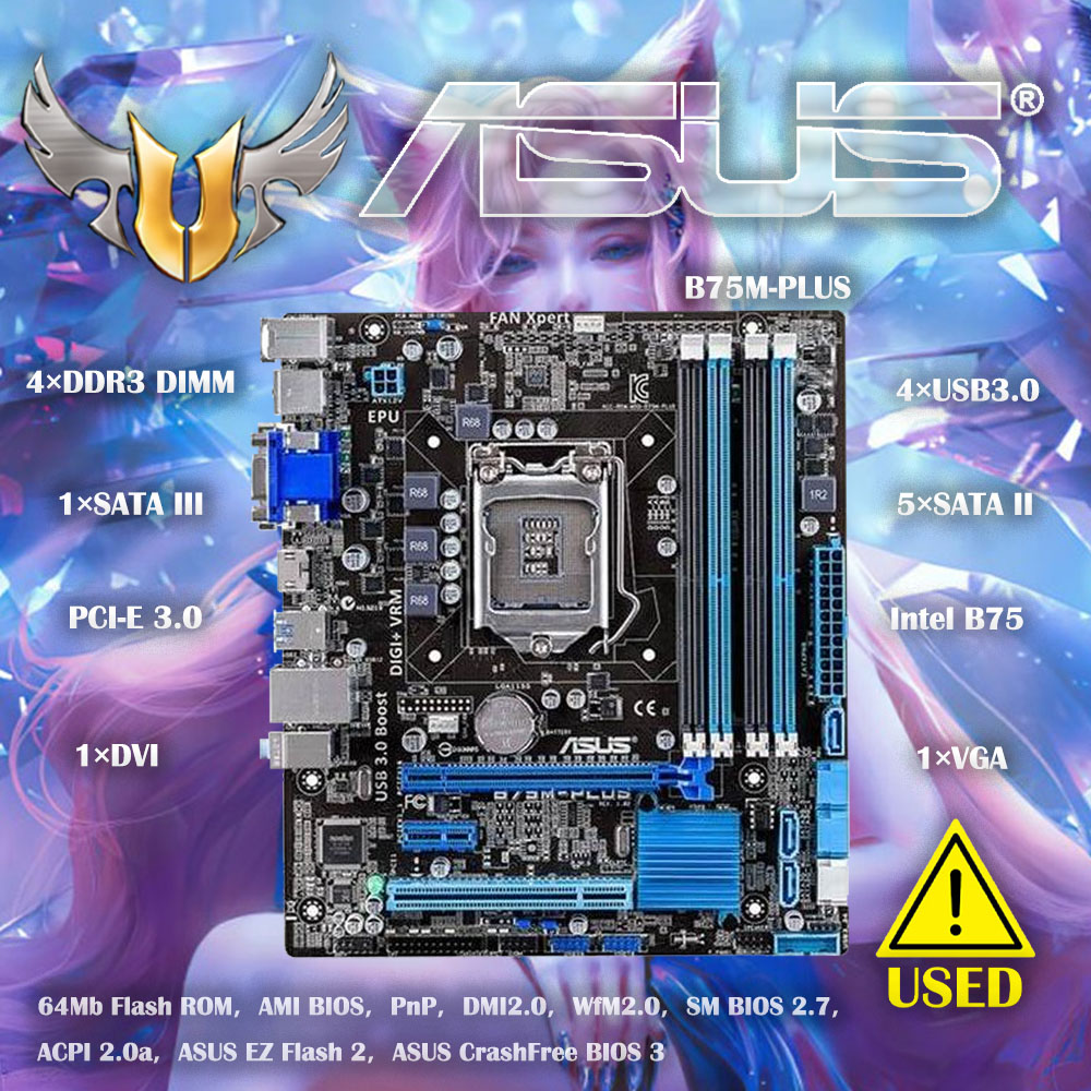 Asus B75M-PLUS Orijinal Masaüs - X870E Atx Motherboard incelemesi ve fiyatı