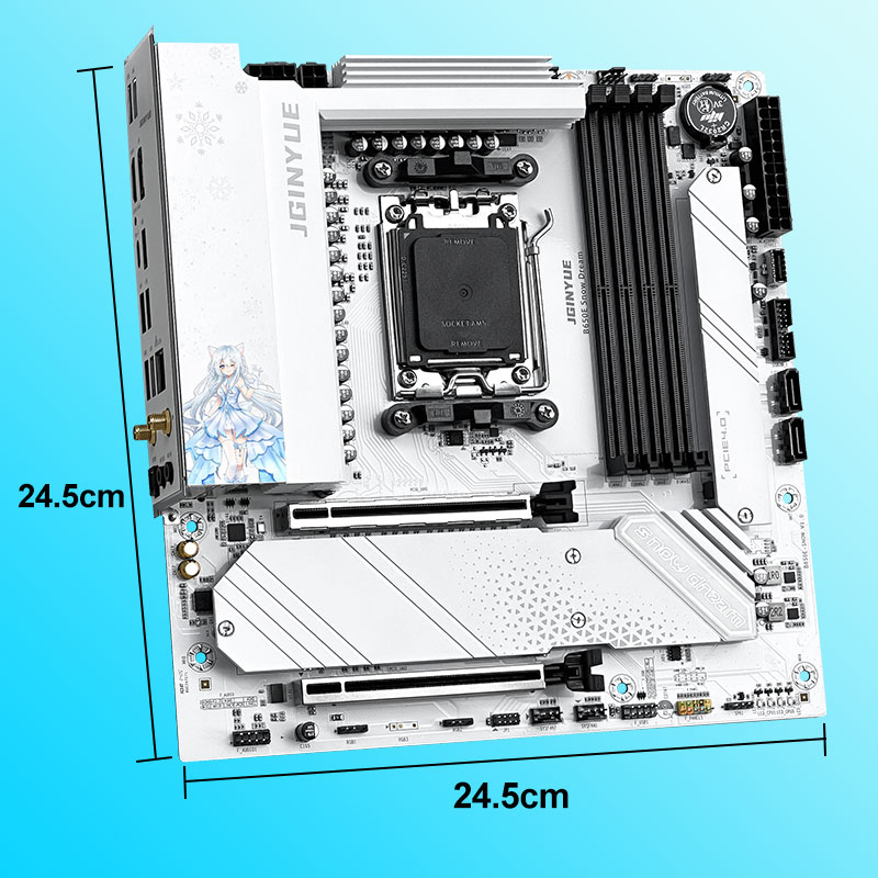 JGINYUE B650E Snow Dream AM5 M - Am5 Micro Atx Pcie 5.0 Motherboard incelemesi ve fiyatı